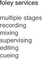 stage info